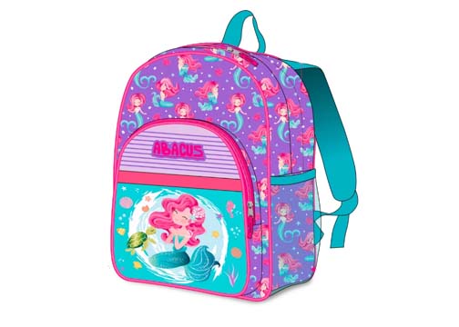 MOCHILA ESCOLAR 14" PVC SIRENITA (600D)